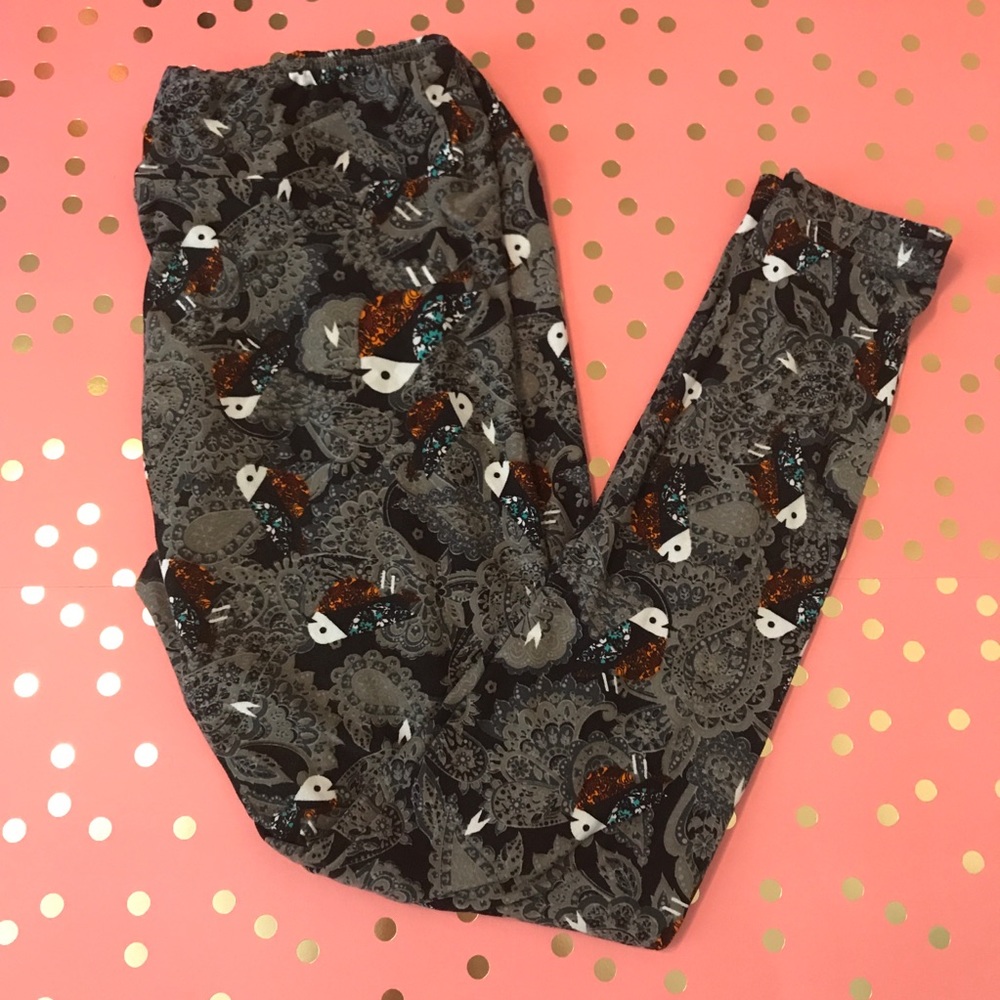 ✨RARE✨ Lularoe Bird Leggings Tall and Curvy